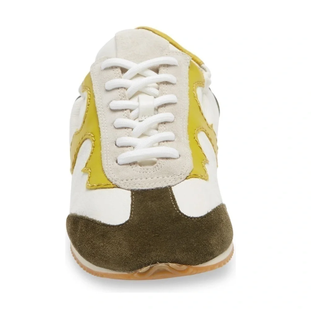 NIB Tory Burch Green/lime green Serif Sneaker Size: 6.5